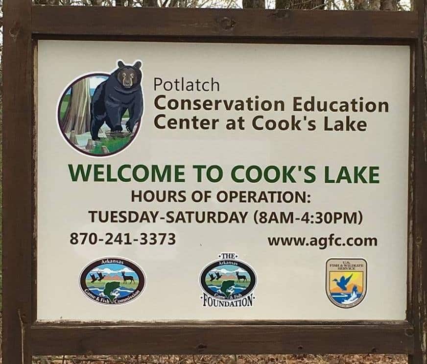 Potlatch Cook's Lake Nature Center • Arkansas Game & Fish Commission