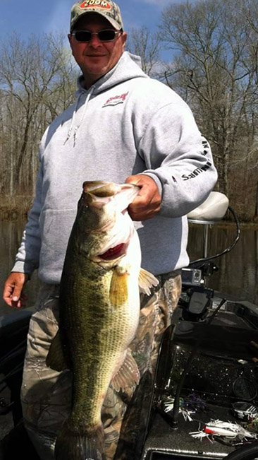 Florida-strain largemouth genetics are apparent in the size of many Lake Conway bass. Photo courtesy of Cary DeBoard.