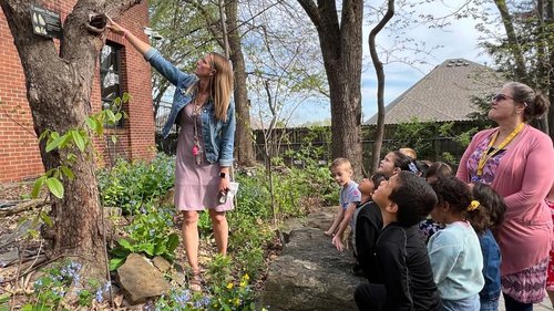 Many teachers and students are benefitting from T.G. Smith’s outdoor classroom setting. Image courtesy of Susan Jones.