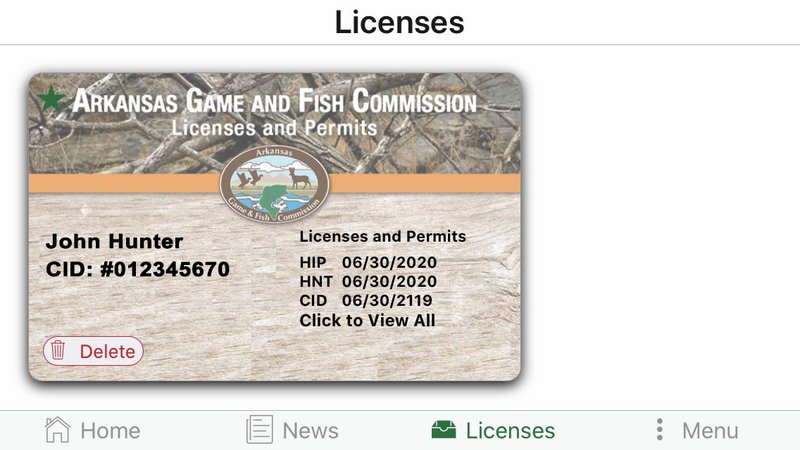 Carry your Arkansas hunting or fishing license on your phone • Arkansas  Game & Fish Commission