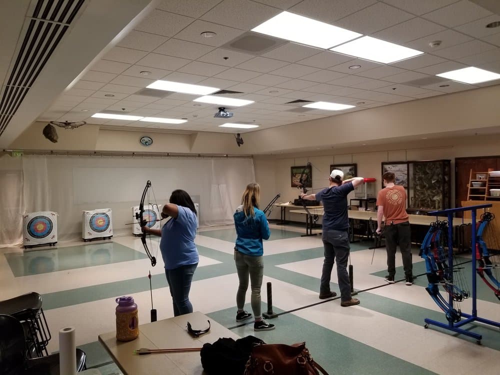 Archers learned on Field Archery Bows indoors
