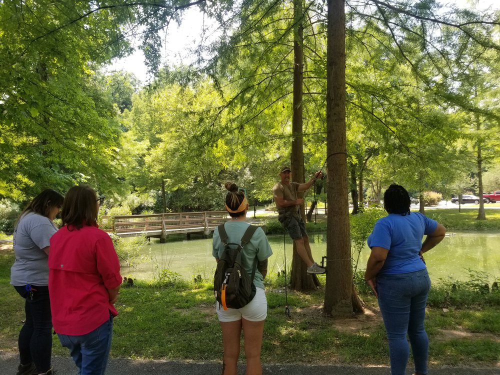 Instructors taught hunting techniques as well as hunting safety