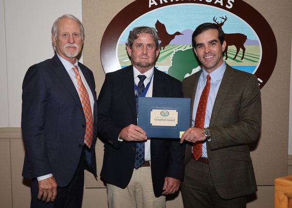 Rob Willey: AGFC Habitat Program Coordinator Rob Willey was honored with the AGFC’s Campbell Award at today’s Commission meeting.