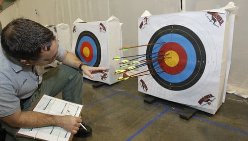 Scoring an archer's performance on the target