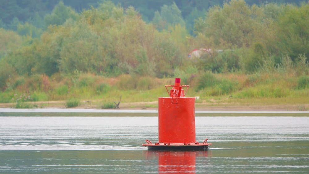 Remember the phrase, “Red, right, returning,” to keep you in the channel when navigating river buoys.