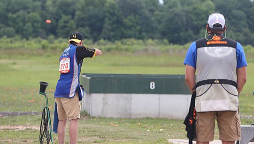 AYSSP trap shooting competitor