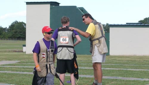 Trap-shooting training is one of many activities used by grant coordinators to help foster sportsmanship and outdoors ethics in the next generation of conservationists.