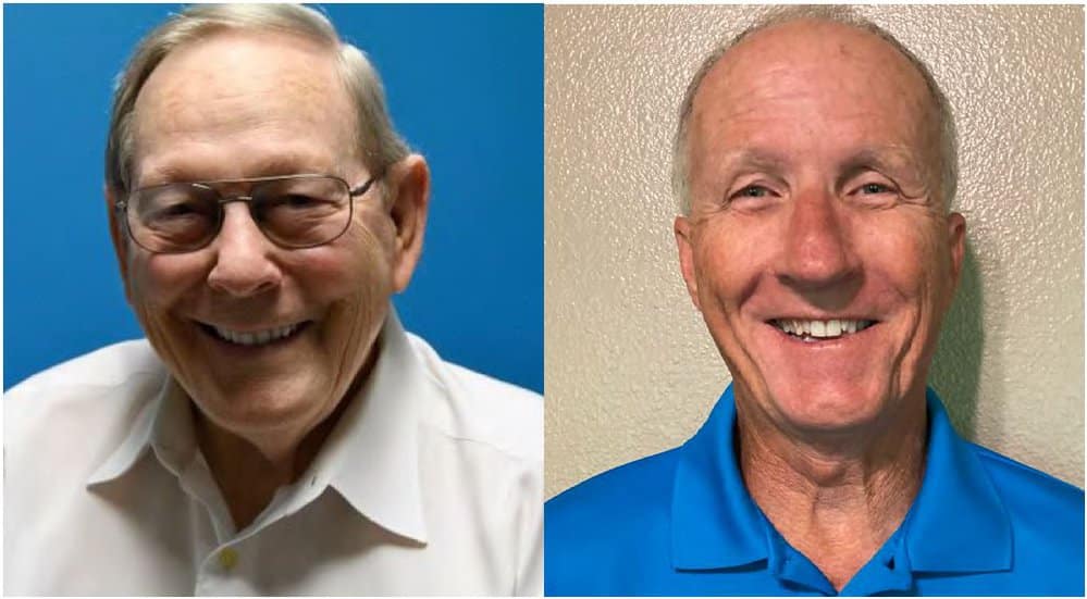 Together, Bob Barringer (left) and Ronnie Ritter (right) have seen the idea of Arkansas Hunters Feeding the Hungry grow into a statewide program providing thousands of hunter-harvested meals to needy Arkansans each year.