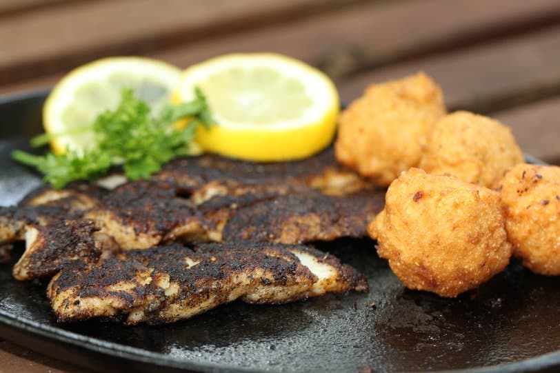 Blackened fish