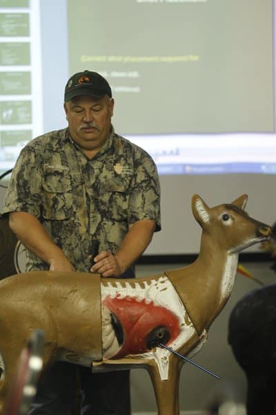 The inside portion of the course will go over hunting and shot placement on big game