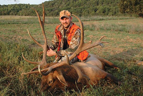 Brent Hohenstein and his bull elk