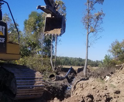 More than 6,200 feet of pipe were added to improve water delivery on Dave Donaldson Black River WMA.