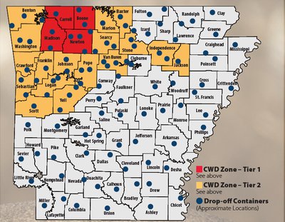 CWD testing locations