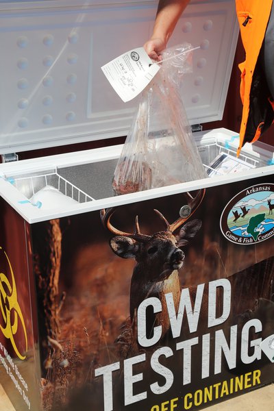 Hunters can use special collection freezers around the state to test their deer for CWD for free.
