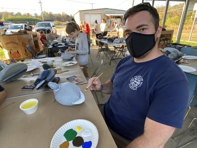 Decoy painting class.