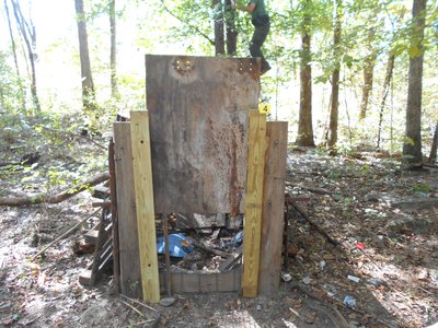 The culvert trap used to catch bears and shoot them during bear season.