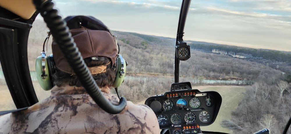 AGFC biologists have conducted aerial surveys for elk since 1991.