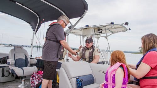 Enforcement patrol on lake