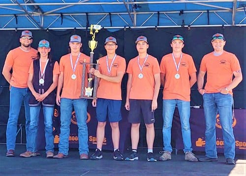 God's Great Outdoors Trap Team 1 from Farmington first place winners in West Region