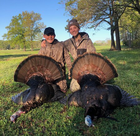 two successful Arkansas youth hunters.
