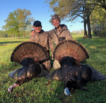 two successful Arkansas youth hunters.