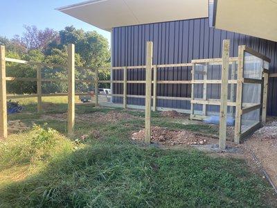 Quail pen addition to nature center