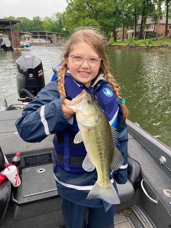Despite a rainy start, Saturday’s weather dialed up a great day of fishing for 120 youth anglers. AGFF photo.