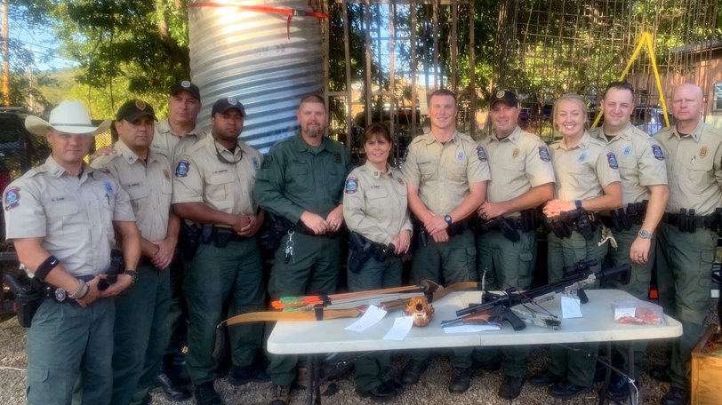 Officers involved in Operation Bruin: 400 man hours were spent catching these poachers in the act.