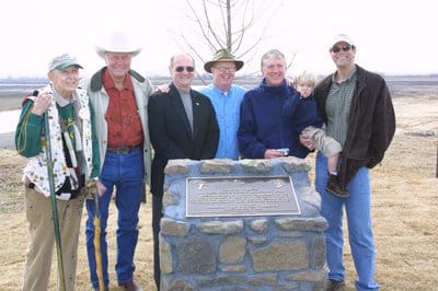 Wilson at the dedication of Raft Creek WMA