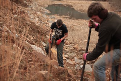 Mulberry River restoration work