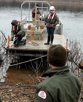 Habitat barge. Click for full size image.