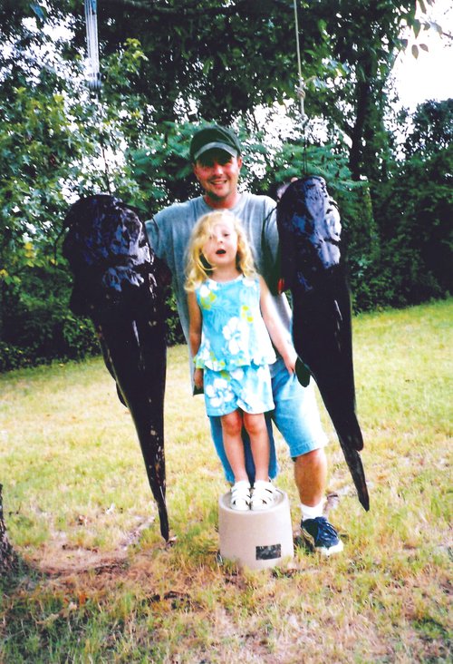 Roger Applegate often caught bragging-sized flathead catfish when Haylee was growing up in Jacksonville.