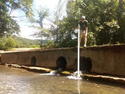 Stream crossing at Rockhouse Creek.