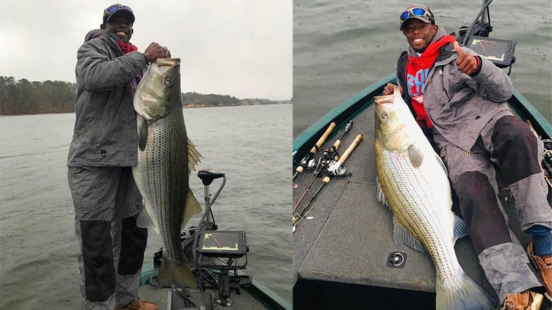 Aspiring pro angler Tyson reels in monster striper in Lake Hamilton •  Arkansas Game & Fish Commission