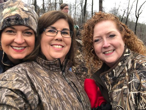 Teresa Sollis Gray, Meganne Townsend and Tammie Lenoard enjoying each others' friendship