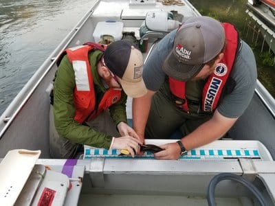 Trout researchers