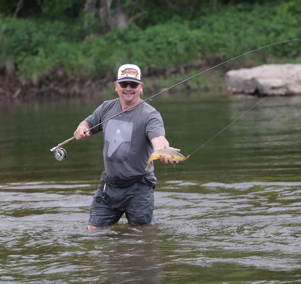 Anglers often search out the cool water of Arkansas’s trout fisheries during the heat of summer for fantastic wade-fishing opportunities.