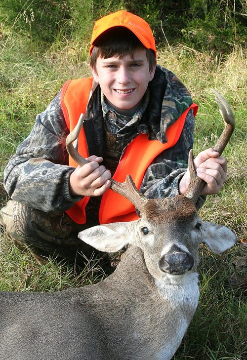 Tyler Starr with deer