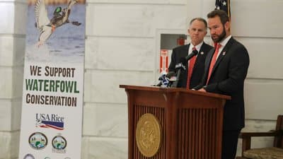 George Dunklin and Andrew Parker at State Capitol