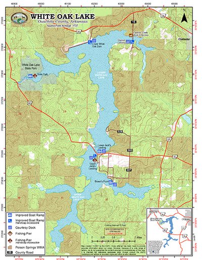 Click for map of White Oak Lake