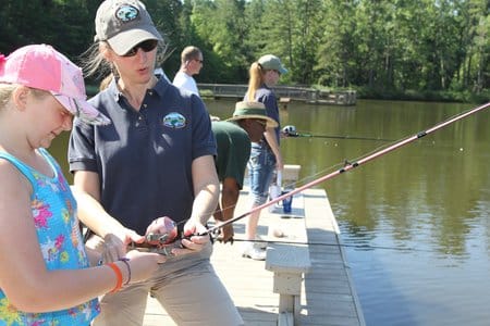 Youth fishing camp