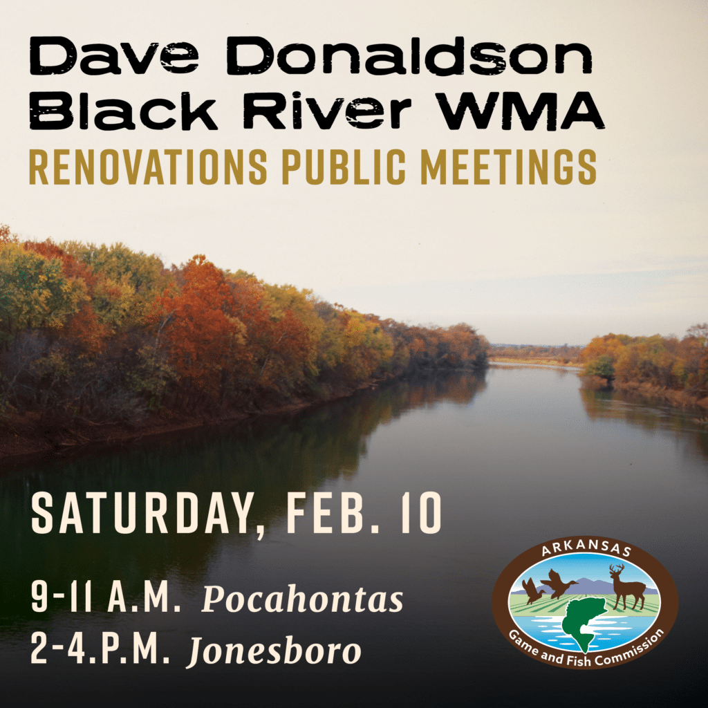 Dave Donaldson Black River (DDBR) Renovation Plan • Arkansas Game