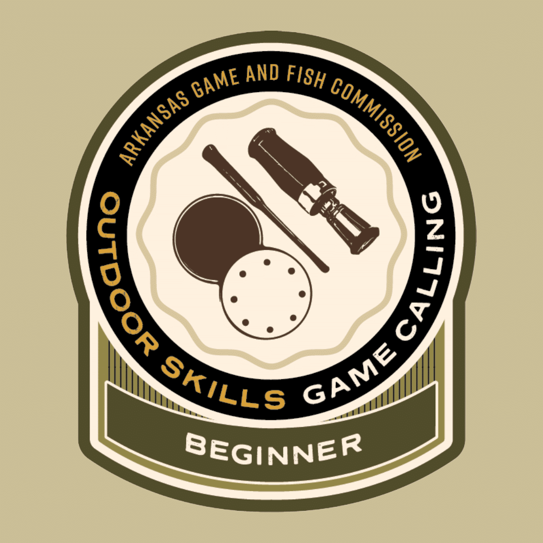 AGFC Outdoor Skills Sticker with game calls.