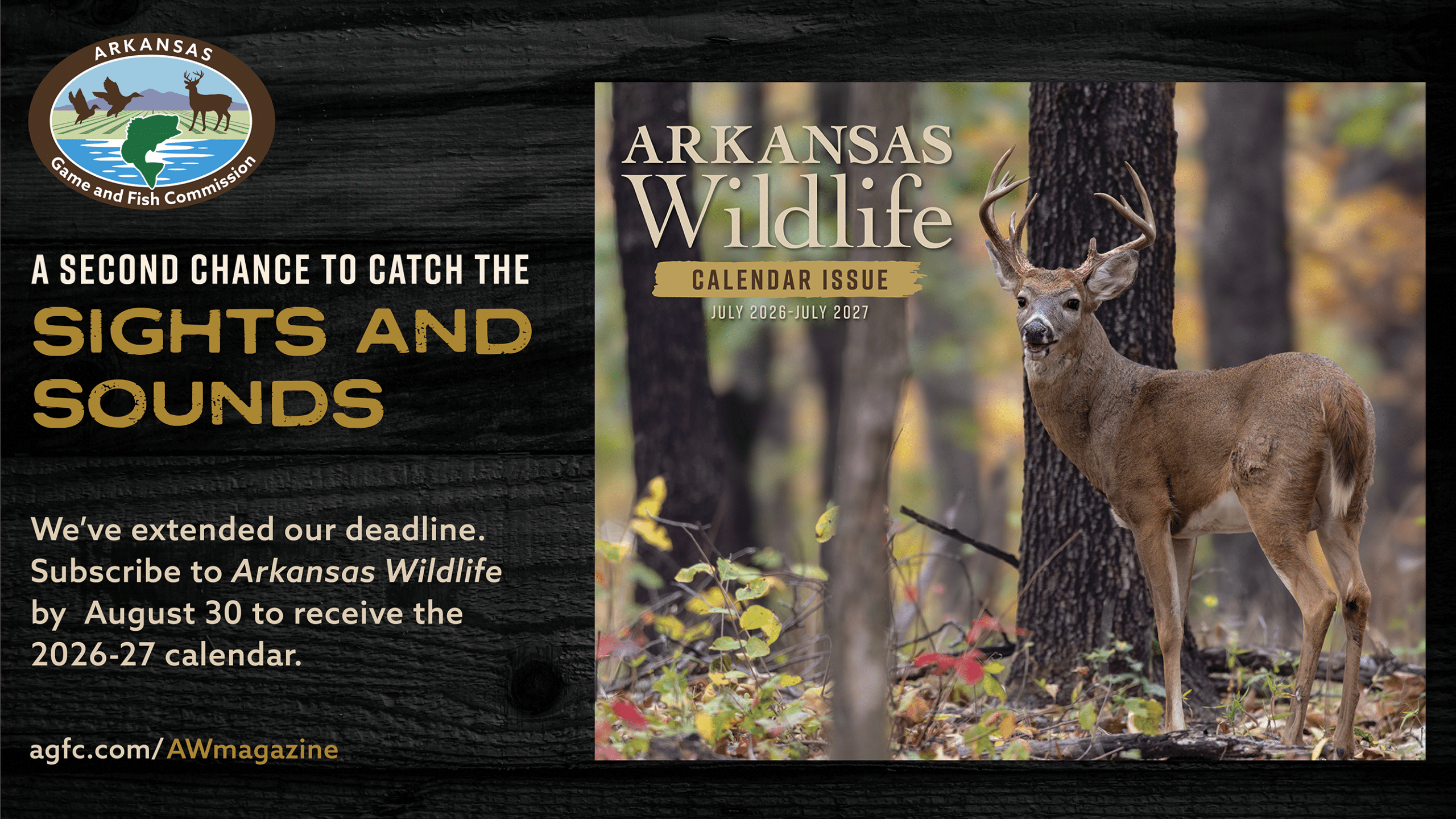 A social graphic with an image containing the cover of the new calendar for 2026-27, along with text advertising the calendar subscriptions.