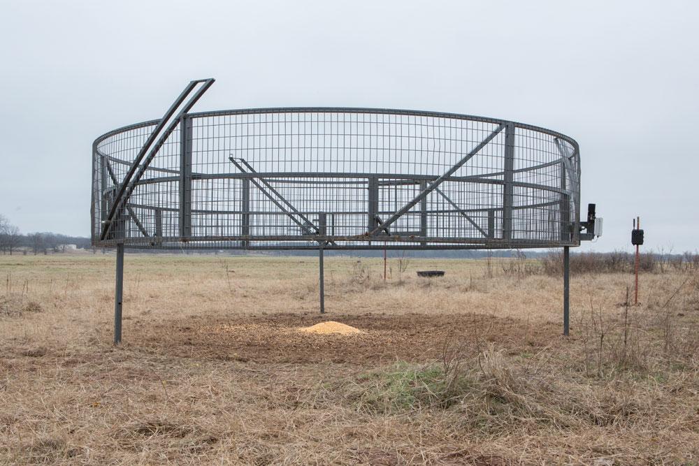 A Boar Buster trap for catching feral hogs.