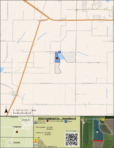 Map of WRICE field Jonesboro B