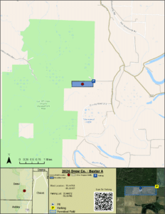 Map of WRICE field Baxter A