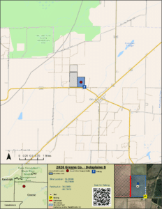 Map of WRICE field Delaplaine B