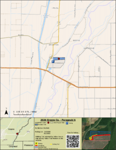 Map of WRICE field Paragould A