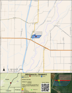 Map of WRICE field Paragould C